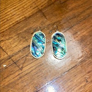 Kendra Scott Abalone shell  earrings.